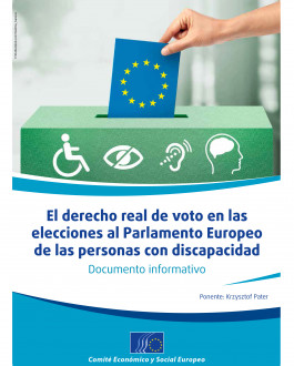 Portada El derecho real de voto en las elecciones al Parlamento Europeo de las personas con discapacidad