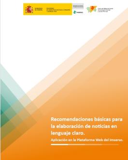 Portada Recomendaciones básicas para la elaboración de noticias en lenguaje claro
