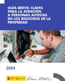 Portada Guía breve: claves para la atención a personas autistas en los registros de la propiedad