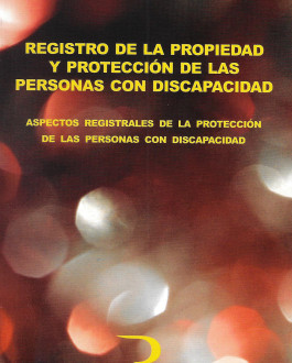 Portada Registro de la propiedad y protección de las personas con discapacidad 