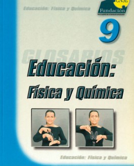 Portada Glosario de lengua de signos: Educación (Física y química)