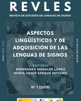 Portada Revista de Estudios de Lenguas de Signos REVLES (Núm. 1)