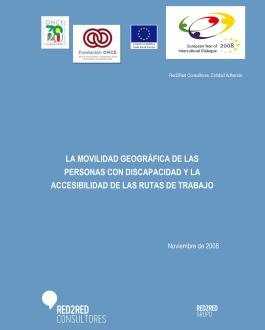 Portada La movilidad geográfica de las personas con discapacidad y la accesibilidad de las rutas de trabajo