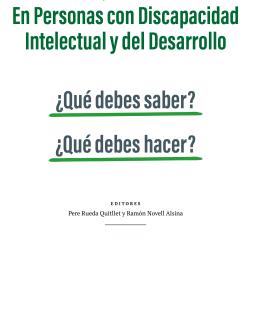 Cubierta Conductas que nos preocupan en personas con discapacidad intelectual y del desarrollo: ¿Qué debes saber? ¿Qué debes hacer?