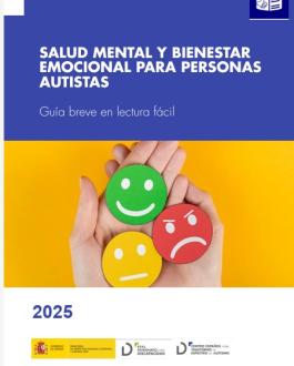 Cubierta Salud mental y bienestar emocional para personas autistas 2025. Guía breve en lectura fácil