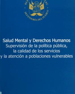 Portada del Libro Salud Mental y Derechos Humanos (Perú)