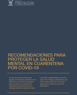 Cubierta Recomendaciones para proteger la salud mental en cuarentena por COVID 19
