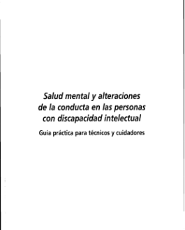Portada Salud mental y alteraciones de la conducta en las personas con discapacidad intelectual 