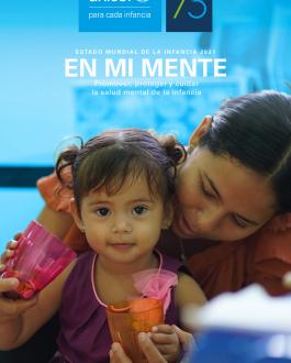 Portada Estado mundial de la infancia 2021. En mi mente: promover, proteger y cuidar la salud mental de la infancia