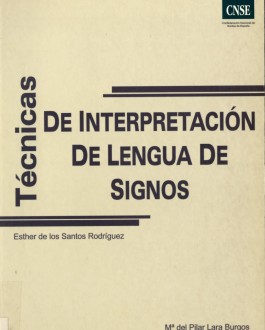 Portada del Libro Técnicas de interpretación de lengua de signos