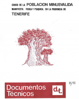 Portada Censo de la población minusválida manifiesta, física y psíquica en la provincia de Tenerife