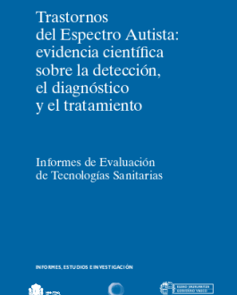 Portada Trastornos del espectro autista: evidencia científica sobre la detección, el diagnóstico y el tratamiento. Informes de evaluación de tecnologías sanitarias