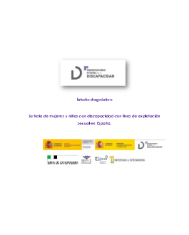 Cubierta La trata de mujeres y niñas con discapacidad con fines de explotación sexual en España