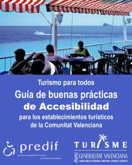 Portada Turismo para todos. Guía de buenas prácticas de accesibilidad para los establecimientos turísticos de la Comunitat Valenciana