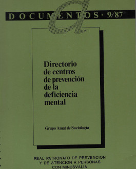 Portada Directorio de centros de prevención de la deficiencia mental