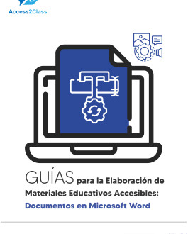 cubierta Guías para la elaboración de materiales educativos accesibles: documentos en Microsoft Word