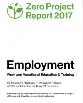Portada del libro Zero Project Report 2017. Employment Work and Vocational Education & Training 
