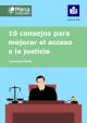 Portada 10 consejos para mejorar  el acceso a la justicia (lectura fácil)