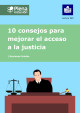 Portada 10 consejos para mejorar  el acceso a la justicia (lectura fácil)