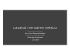 Portada La salud mental en México