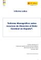 Portada Informe monográfico sobre recursos de atención al daño cerebral en España