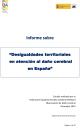 Portada Desigualdades territoriales en atención al daño cerebral en España
