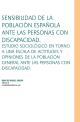 Portada Sensibilidad de la población española ante las personas con discapacidad