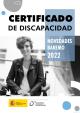 Portada Certificado de discapacidad. Novedades baremo 2022