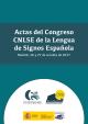 Portada Actas del Congreso CNLSE de la Lengua de Signos Española