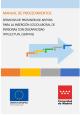 Portada Manual de procedimientos. Servicios de provisión de apoyos para la inserción sociolaboral de personas con discapacidad intelectual (SERPAIS)