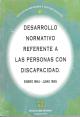 Portada Desarrollo normativo referente a las personas con discapacidad. Enero 1994-Junio 1995