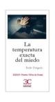 Portada La temperatura exacta del miedo (XXXIV Premio Tiflos de Poesía)