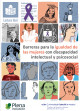 Portada diptico Barreras para la igualdad de las mujeres con discapacidad intelectual y psicosocial 