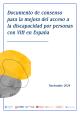 portada Documento de consenso para la mejora del acceso a la discapacidad para personas con VIH en España