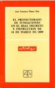 Portada El protectorado de fundaciones en el real decreto e instrucción de 14 de marzo de 1899