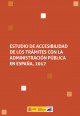 Portada Estudio de accesibilidad de los trámites con la Administración Pública en España, 2017