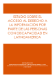 Cubierta Estudio sobre acceso a la información de Personas con Discapacidad en América Latina 