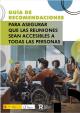 Portada Guía de recomendaciones para asegurar que las reuniones sean accesibles a todas las personas