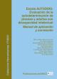 Cubierta Escala AUTODDIS: Evaluación de la autodeterminación de jóvenes y adultos con discapacidad intelectual. Manual de aplicación y corrección