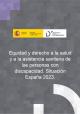 Portada Equidad y derecho a la salud y a la asistencia sanitaria de las personas con discapacidad. Situación España 2023