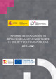 Portada Informe de evaluación de impacto de la Ley 27/2007 sobre el CNLSE y políticas públicas 2011-2021. Madrid: Real Patronato sobre Discapacidad