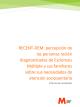Portada RECENT-DEM: percepción de las personas recién diagnosticadas de Esclerosis Múltiple y sus familiares sobre sus necesidades de atención sociosanitaria Informe de resultados