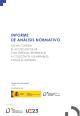 Portada Informe de análisis normativo. Lucha contra el acoso escolar con especial referencia a colectivos vulnerables como el autismo