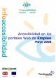 Portada Accesibilidad en los portales web de empleo