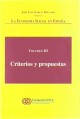 Portada del libro La economía social en España: criterios y propuestas (volúmen III)