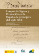 Cubierta Lengua de signos y educación en la España de principios del siglo XIX