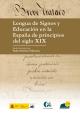 Cubierta Lengua de signos y educación en la España de principios del siglo XIX