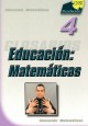 portada  Glosario de lengua de signos Educación: Matemáticas