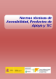 Portada Normas técnicas sobre accesibilidad en el entorno, productos de apoyo, tecnologías de la información y la comunicación (TIC) y diseño para todos