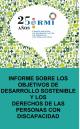 Cubierta Informe sobre los Objetivos de Desarrollo Sostenible y los  derechos de las Personas con Discapacidad
